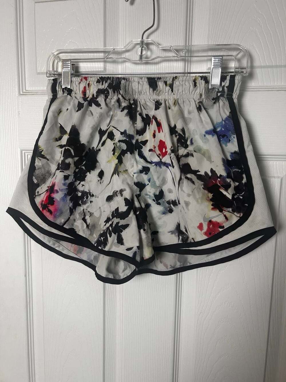 Nike Dri-FIT Multicolor Floral Print Running Shorts Size M
